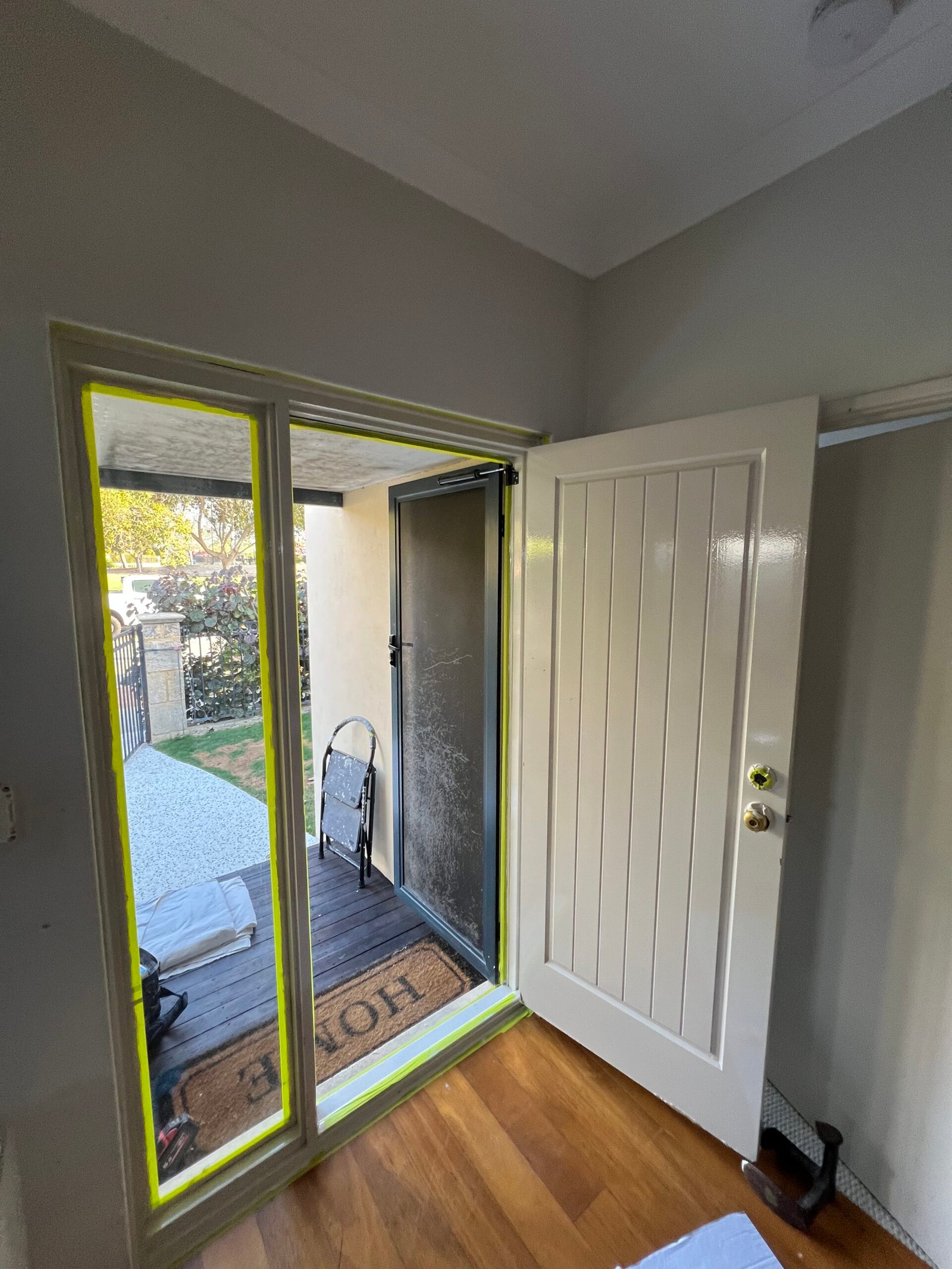 Door after painting